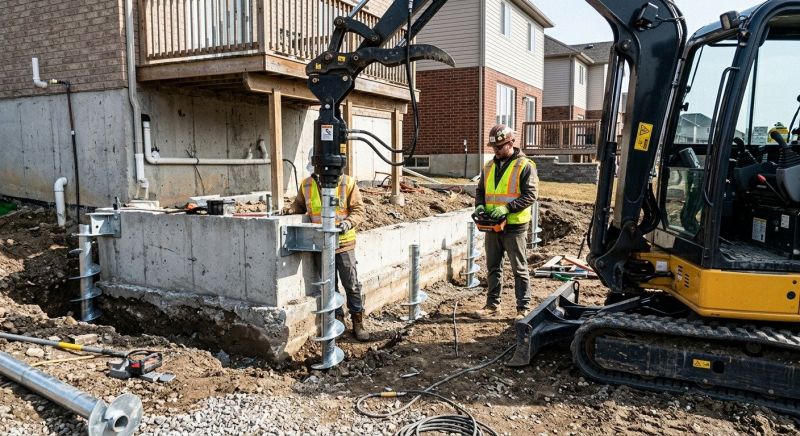 Helical Pile Installation in Tampa, FL