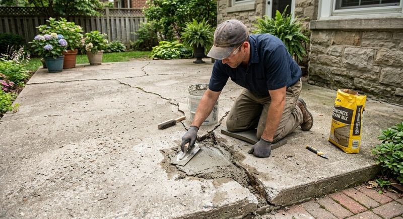 Patio Concrete Repair in Miami Dade County, FL