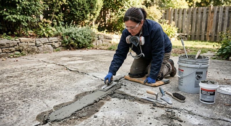 Concrete Pool Patio Repair in Des Moines, IA